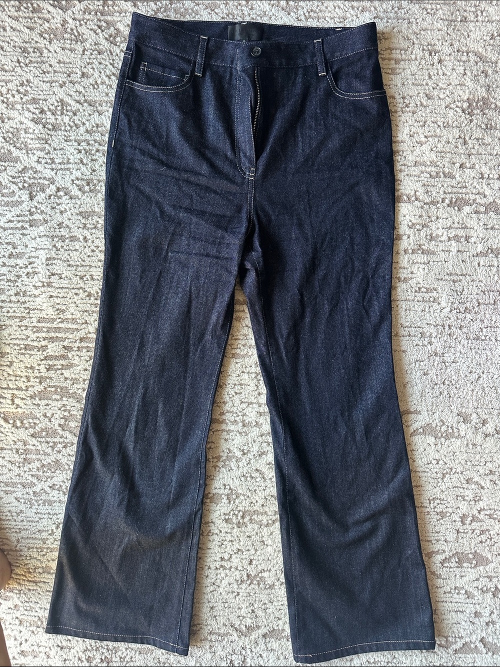 Nili Lotan Deep Indigo Flared Jeans